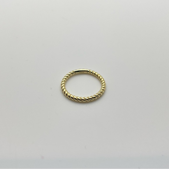 Jewelry | 14k Gold Braided Rope Ring Minimalist Gold Ring Stackable ...